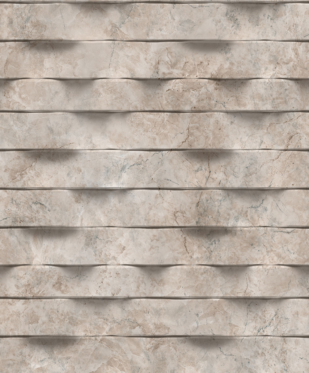Vliestapete, braungrau, 3D Marmorverkleidung, M79998D, Brut, Ugépa