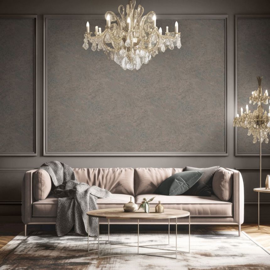 Luxustapete, braun-grau, beton, Stuck, M66798D, Venezia, Ugépa