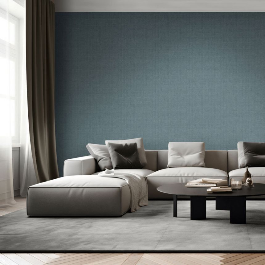 Luxustapete, blau, Stoffimitat, M67391D, Venezia, Ugépa