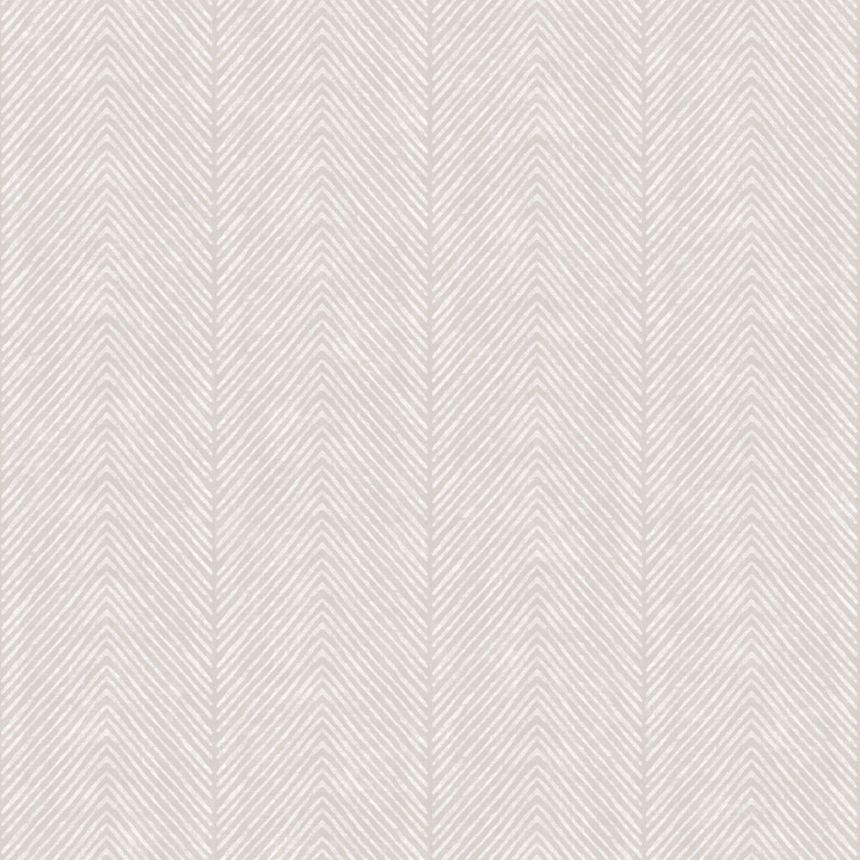 Vliestapete, graubeige, Streifen, Fischgrät, M69219, Nomade, Ugépa