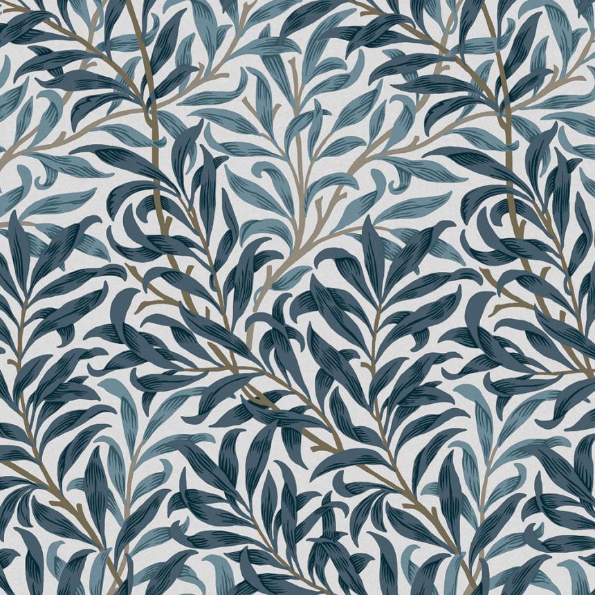 Vliestapete, blau, Zweige, 124245, William Morris At Home