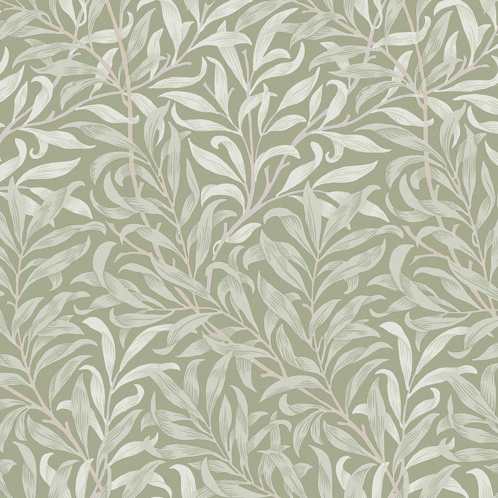 Vliestapete, grün, Zweige, 124248, William Morris At Home