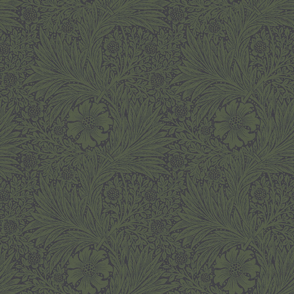 Vliestapete, grün, Blumen, Blätter, 124255, William Morris At Home