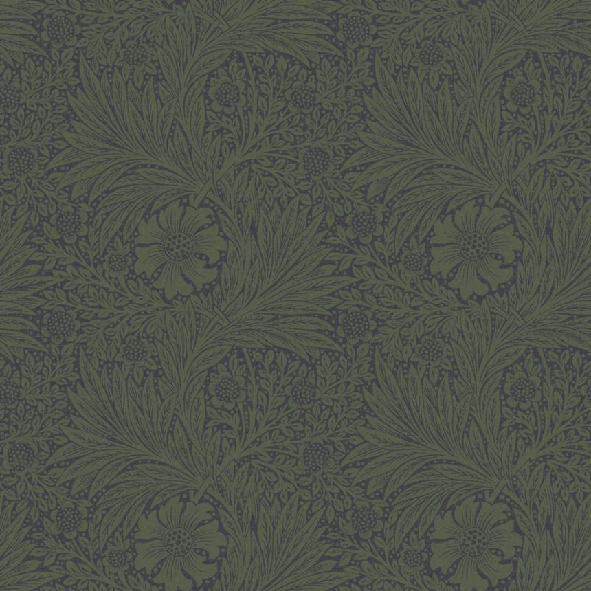 Vliestapete, grün, Blumen, Blätter, 124255, William Morris At Home