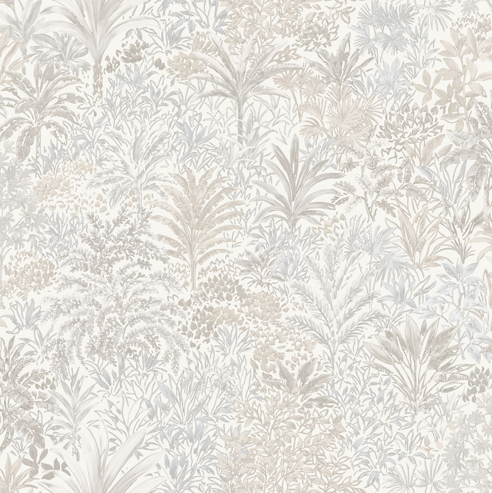 Luxus Vliestapete, creme, Bäume, Blätter, Z15507, Mini Trend, Zambaiti Parati