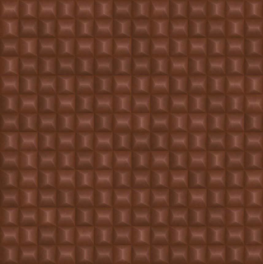 Luxuriöse geometrische Vliestapete, burgunderrot, Z15518, Mini Trend, Zambaiti Parati