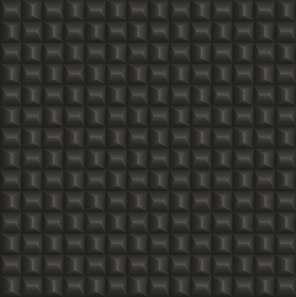 Luxuriöse geometrische Vliestapete, schwarz, Z15524, Mini Trend, Zambaiti Parati
