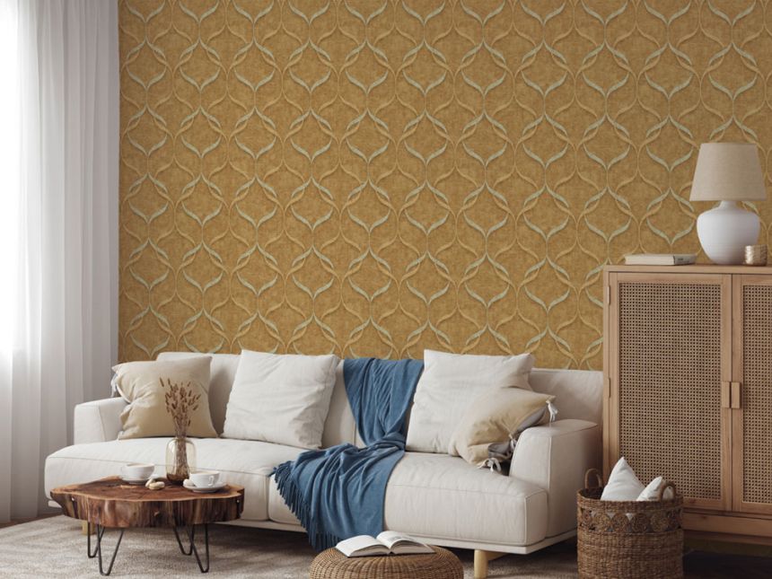 Luxus Vliestapete, grau-creme, ornamenty, Z15529, Mini Trend, Zambaiti Parati