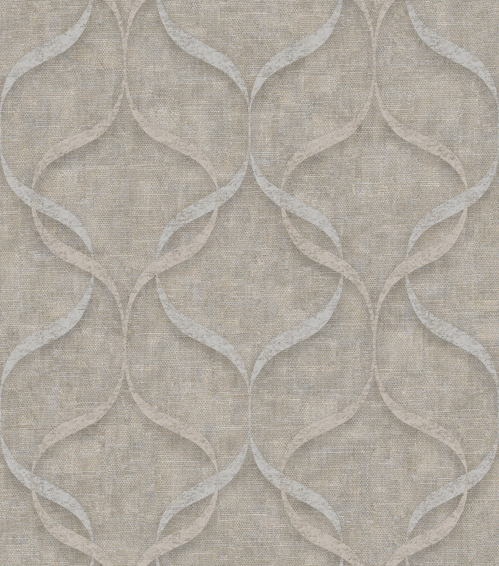 Luxus Vliestapete, braun-grau, ornamenty, Z15530, Mini Trend, Zambaiti Parati