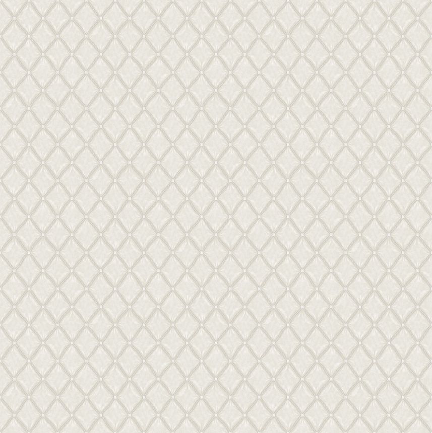 Luxuriöse geometrische Vliestapete, grau-creme, Z15536, Mini Trend, Zambaiti Parati