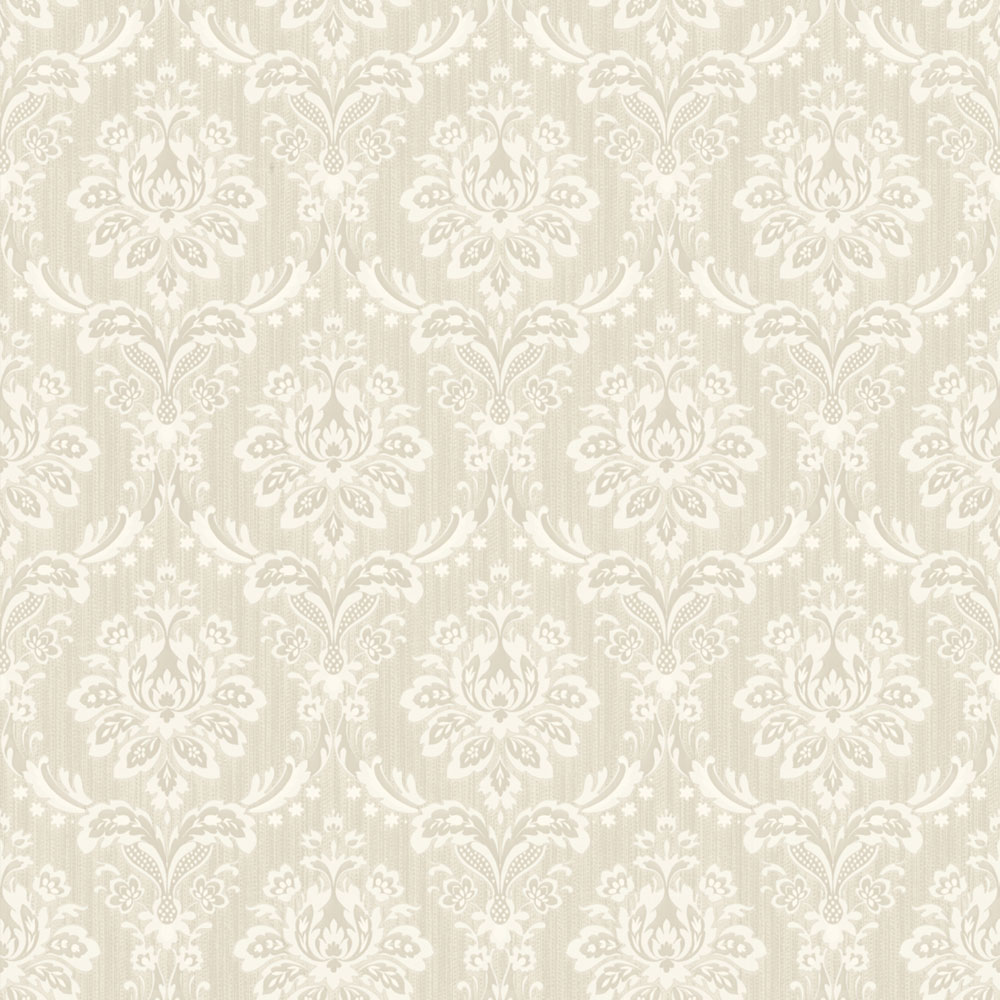 Luxuriöse Barock-Vliestapete, beige, Z15540, Mini Trend, Zambaiti Parati