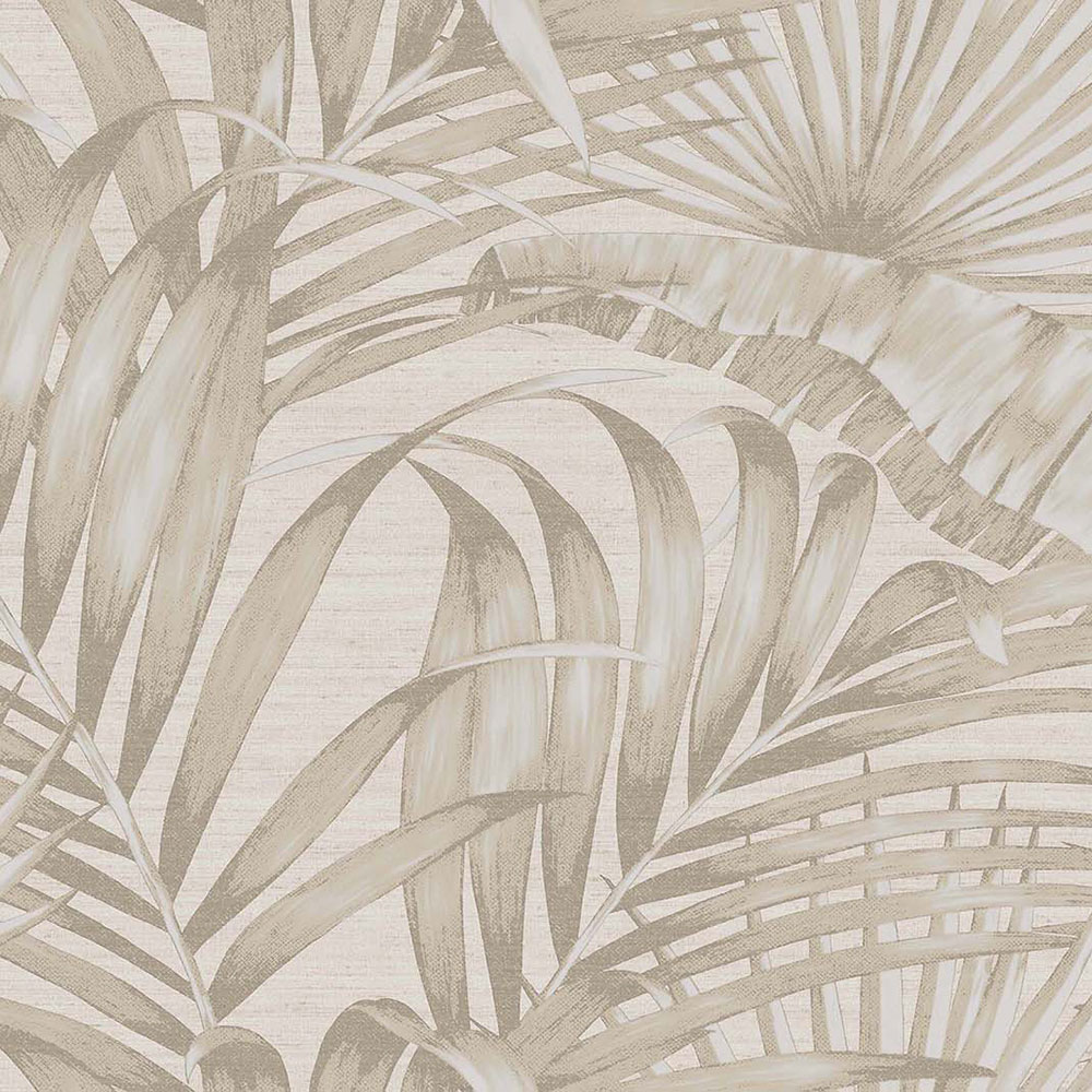 Luxuriöse Vliestapete, beige, Blätter, 42202, Aura, Cristiana Masi by Parato