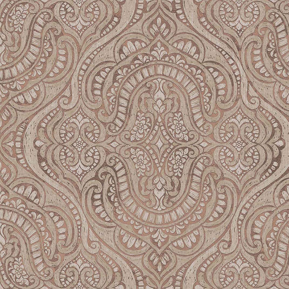 Luxuriöse Vliestapete, braun, Barock, 42214, Aura, Cristiana Masi by Parato