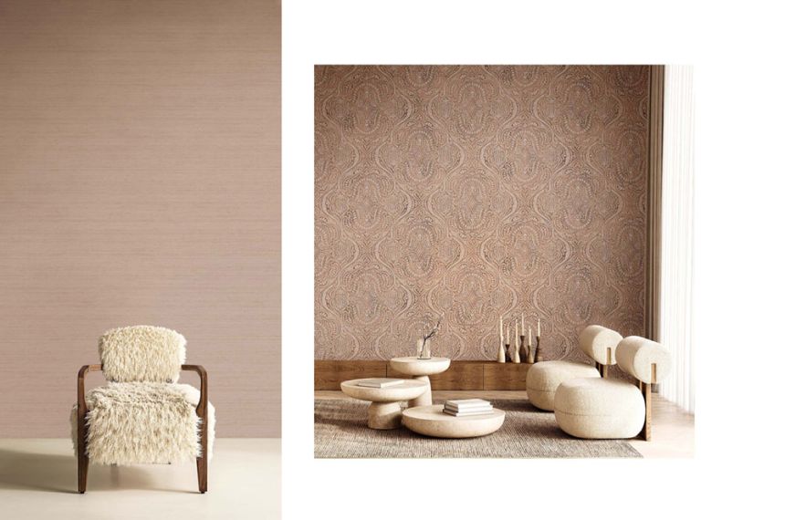 Luxuriöse Vliestapete, braun, Barock, 42214, Aura, Cristiana Masi by Parato