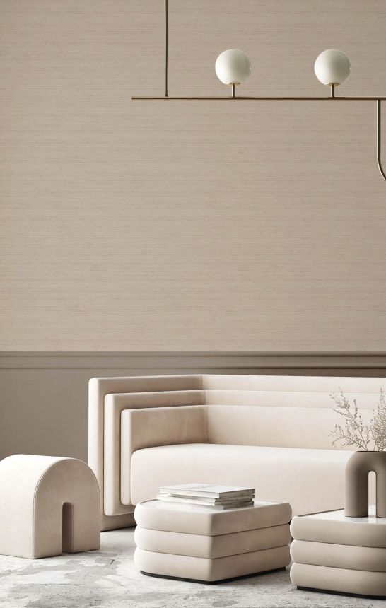 Vliestapete, beige, Stoffimitation, 42242, Aura, Cristiana Masi by Parato