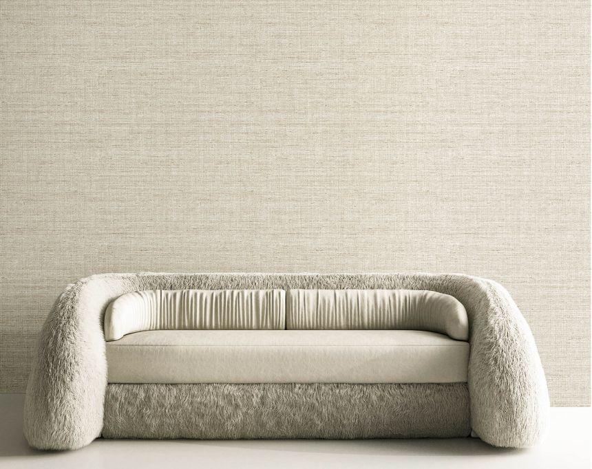 Vliestapete, grau-creme, Stoffimitation, 42261, Aura, Cristiana Masi by Parato