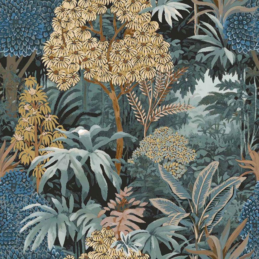 Vliestapete, blau, Blätter, 15502, Botany House, Cristiana Masi by Parato