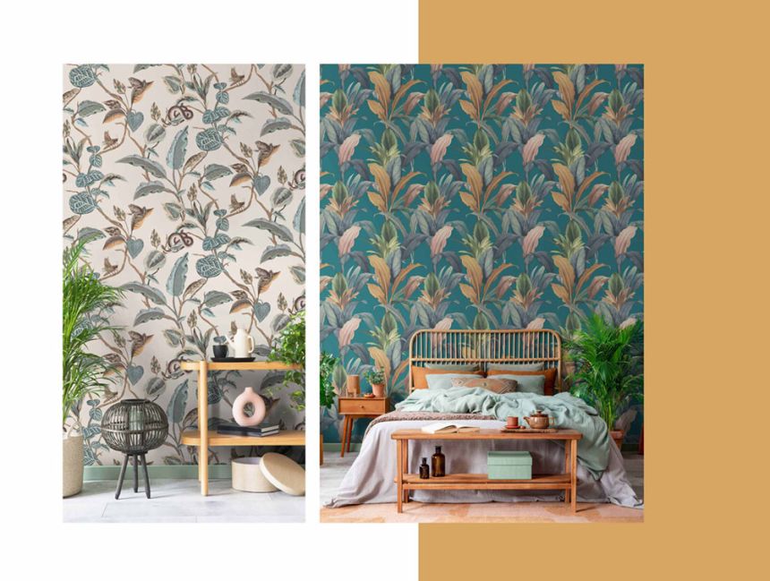 Vliestapete, graubeige, Blätter, 15508, Botany House, Cristiana Masi by Parato