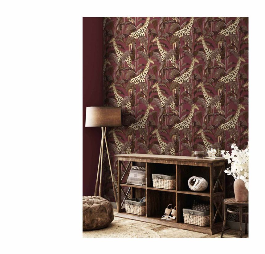Vliestapete, grün, Giraffen, 15527, Botany House, Cristiana Masi by Parato