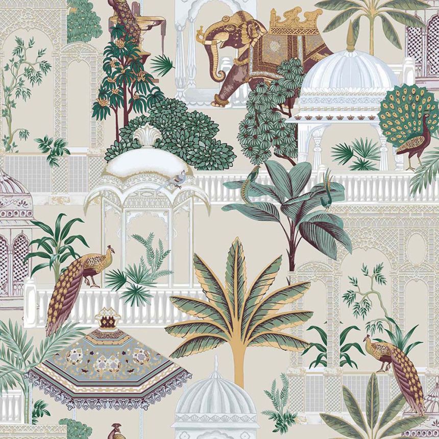 Vliestapete, graubeige, Garten, 15536, Botany House, Cristiana Masi by Parato