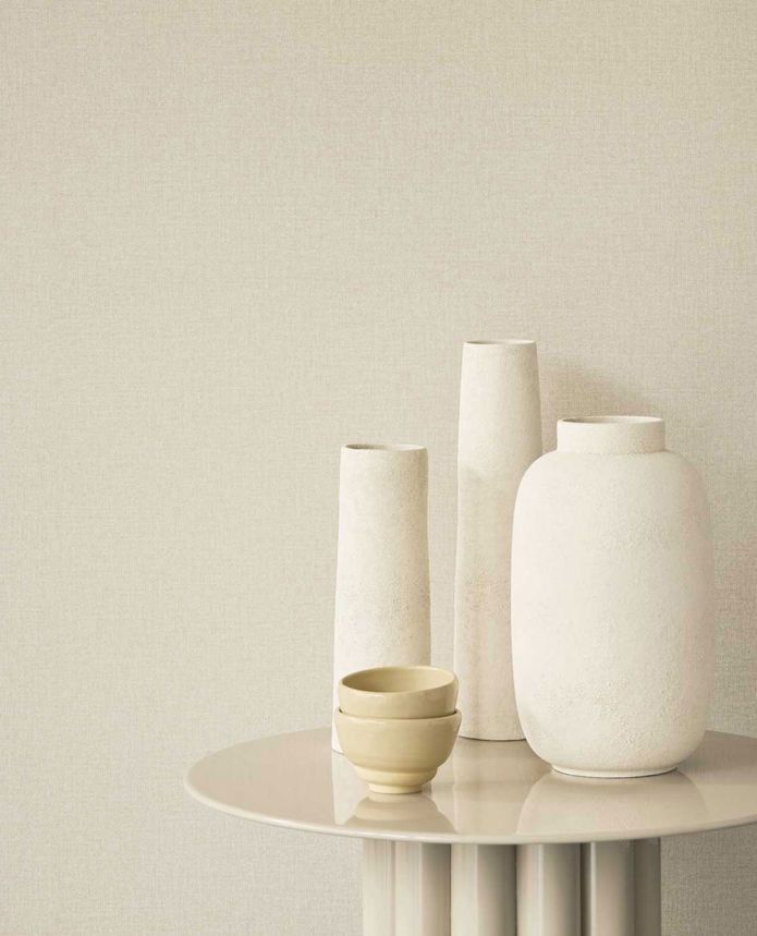 Vliestapete, grau, Stoffimitat, 340619, Linen Look, Eijffinger