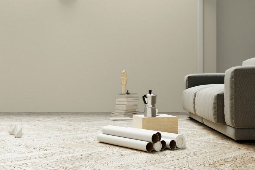 Vliestapete, beige, Stoffimitat, 340629, Linen Look, Eijffinger