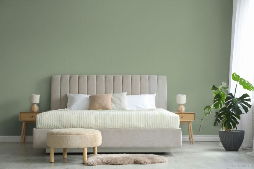 Vliestapete, grün, Stoffimitat, 340634, Linen Look, Eijffinger