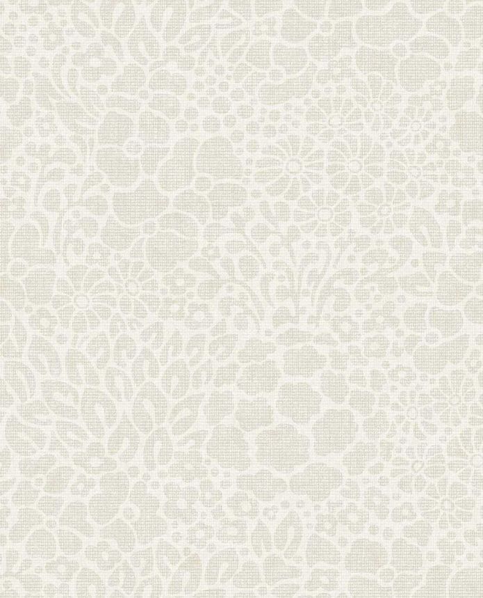 Vliestapete, creme, Blumen, 340550, Groovy, Eijffinger