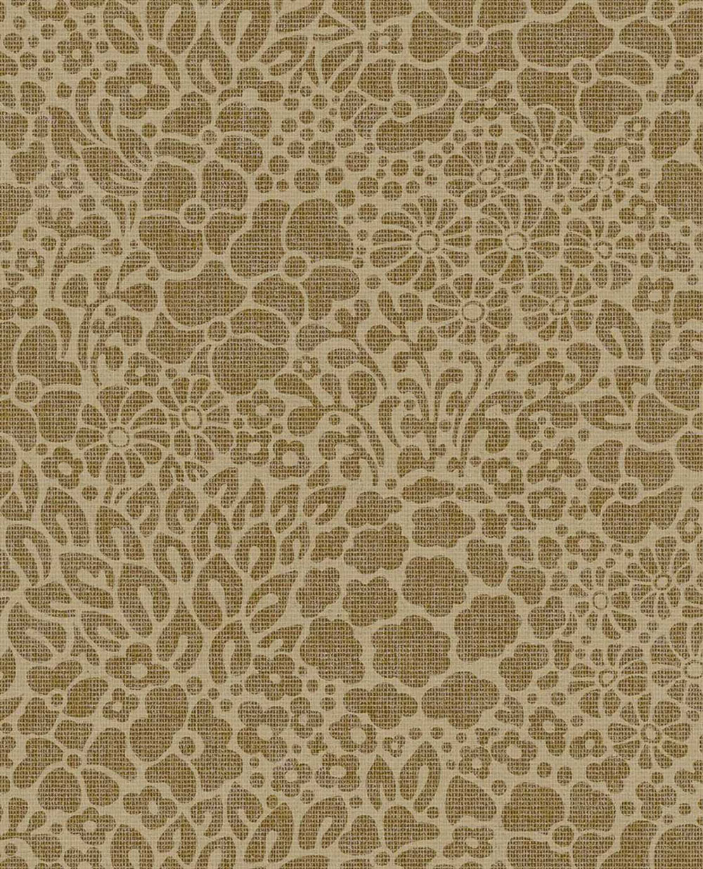 Vliestapete, braun, Blumen, 340552, Groovy, Eijffinger