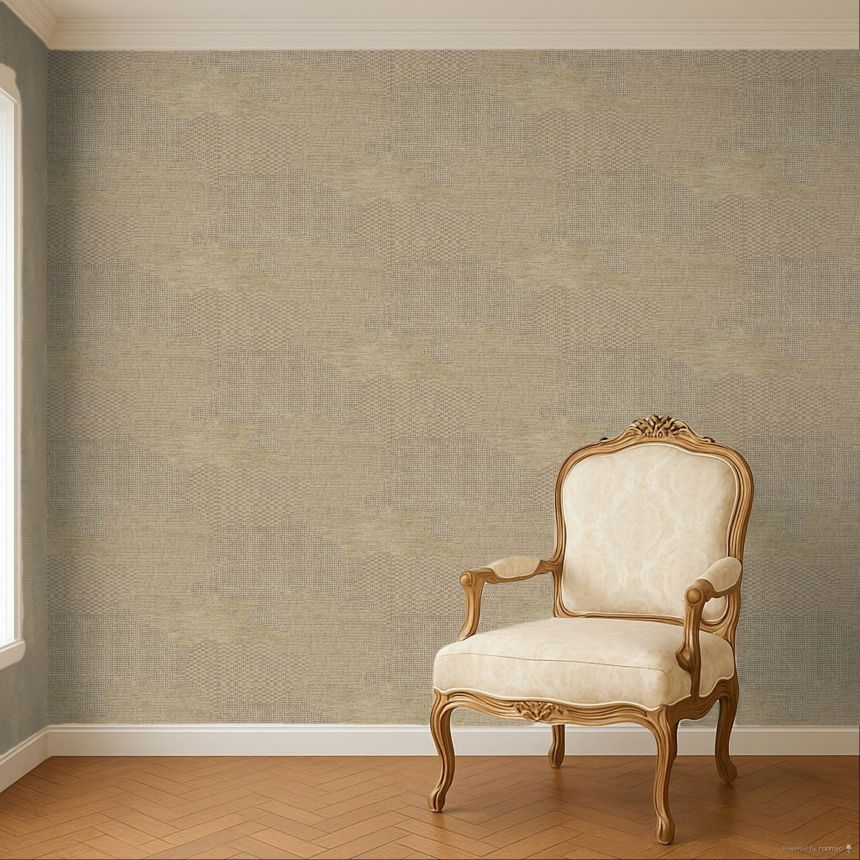 Vliestapete, braun-beige,  Stoffimitat, 340581, Groovy, Eijffinger