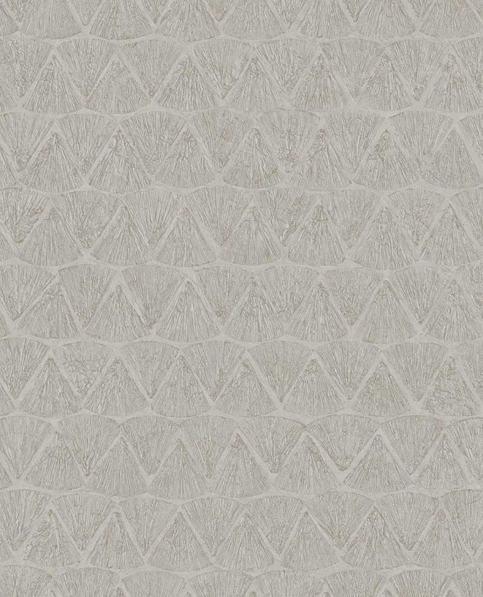 Geometrische Vliestapete, grau-beige, 340341, Sensory Eijffinger