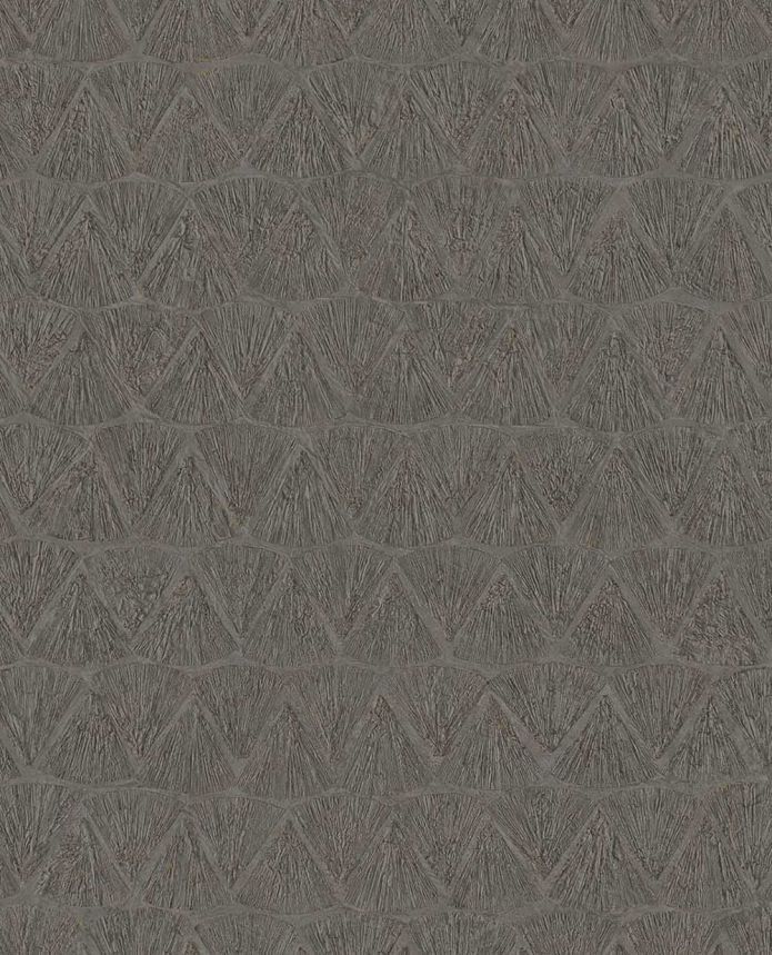 Geometrische Vliestapete, braun, 340347, Sensory Eijffinger