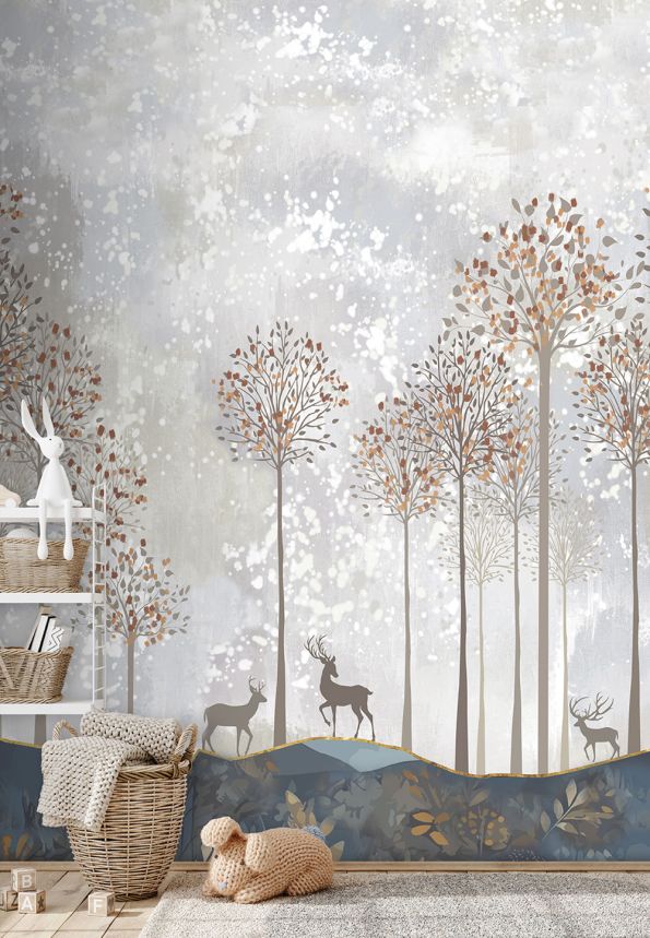 Kinderfototapete, Hirsch, Wald, CW6047-1, Cute Walls, Decoprint