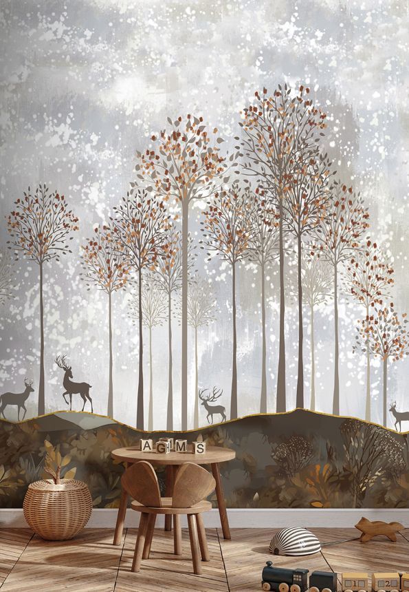 Kinderfototapete, Hirsch, Wald, CW6047-2, Cute Walls, Decoprint