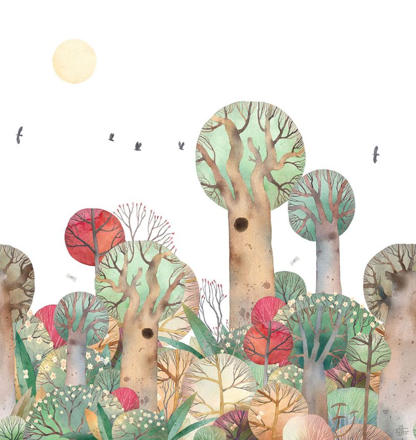 Kinderfototapete, Landschaft, Wald, CW6049-1, Cute Walls, Decoprint