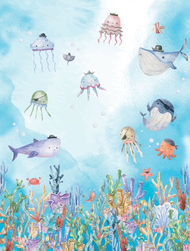 Kinderfototapete, Unterwasserwelt, CW6058-1, Cute Walls, Decoprint
