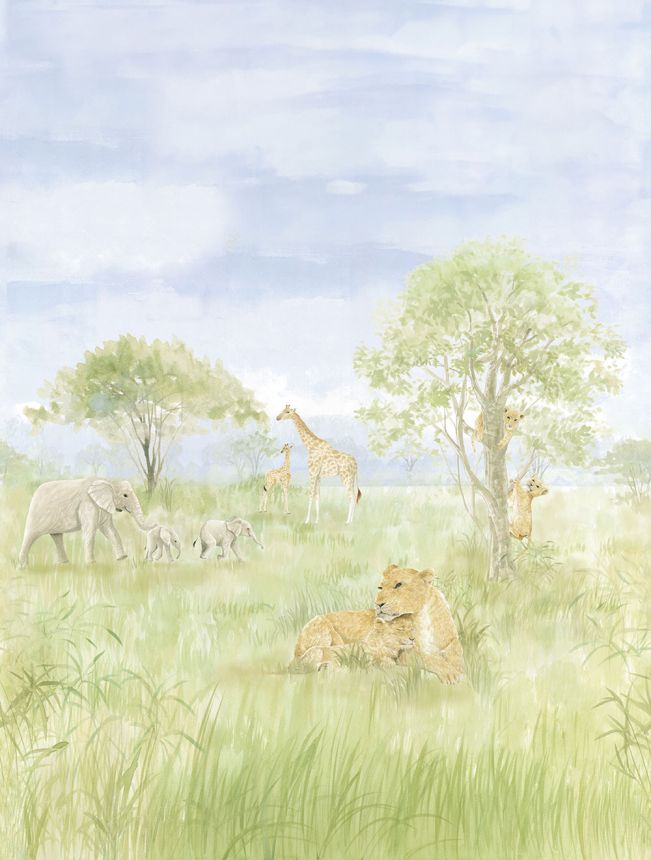 Vlies-Fototapete, Tiere aus Afrika, CW6113-2, Cute Walls, Decoprint