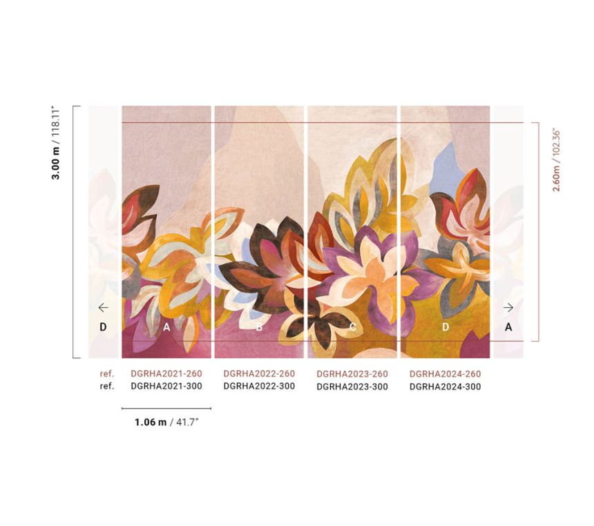Vlies-Fototapete, Blumen, DGRHA2023-260, Rhapsody, Masureel