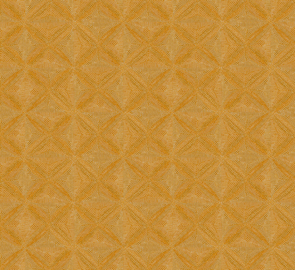 Geometrische Vliestapete, ocker, Ethno, AMA104, Amani, Masureel