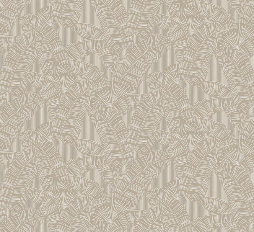 Vliestapete, beige, Blätter, AMA401, Amani, Masureel