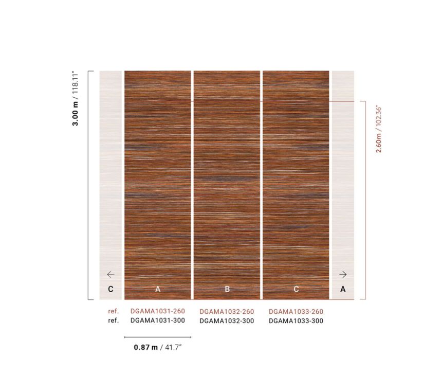 Vlies-Fototapete, braun, Matt-Imitat, DGAMA1033-300,  Amani,  Masureel
