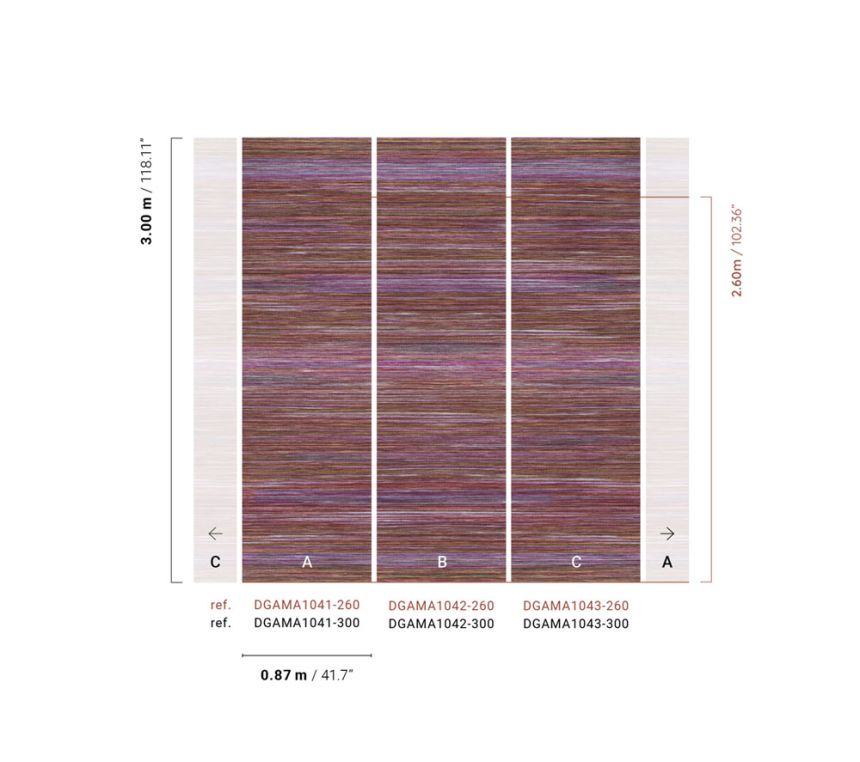 Vlies-Fototapete, Lila, Matt-Imitat, DGAMA1041-260,  Amani,  Masureel