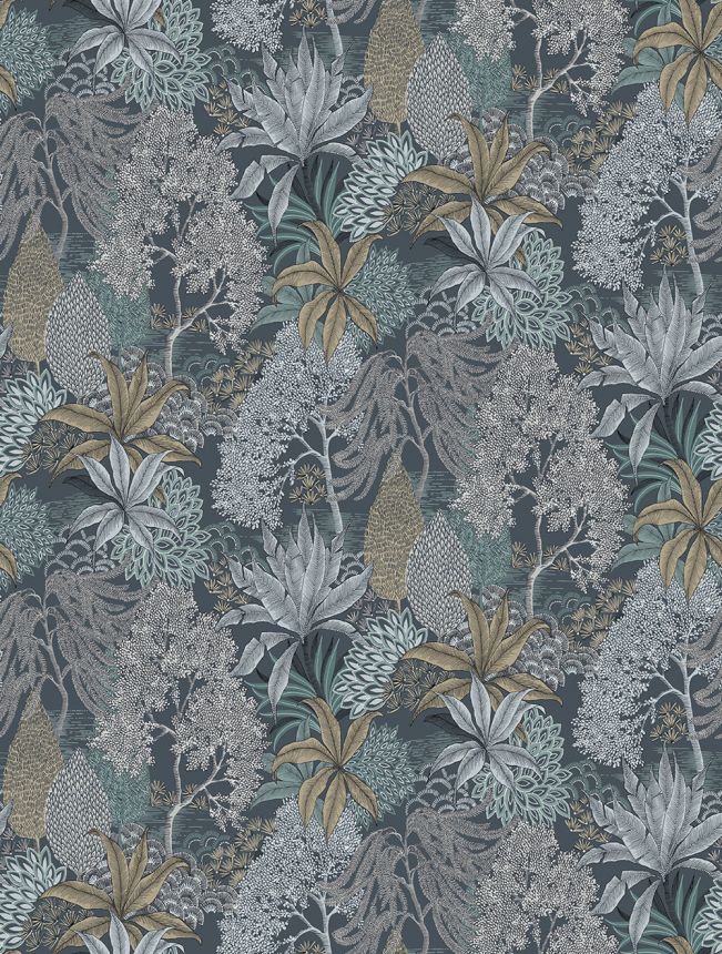 Vlies-Fototapete, blau, Blätter, FW4003-4, Feature Walls, Decoprint