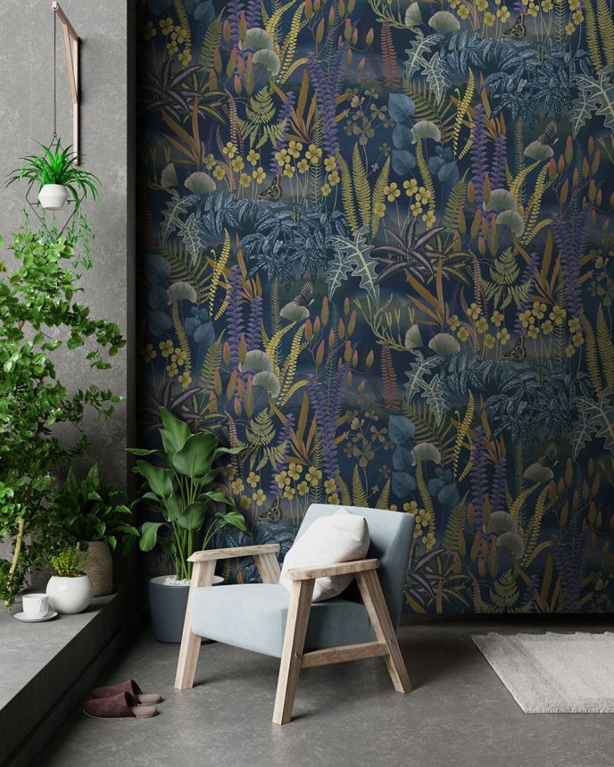 Vlies-Fototapete, blau, Blätter, FW4005-4, Feature Walls, Decoprint
