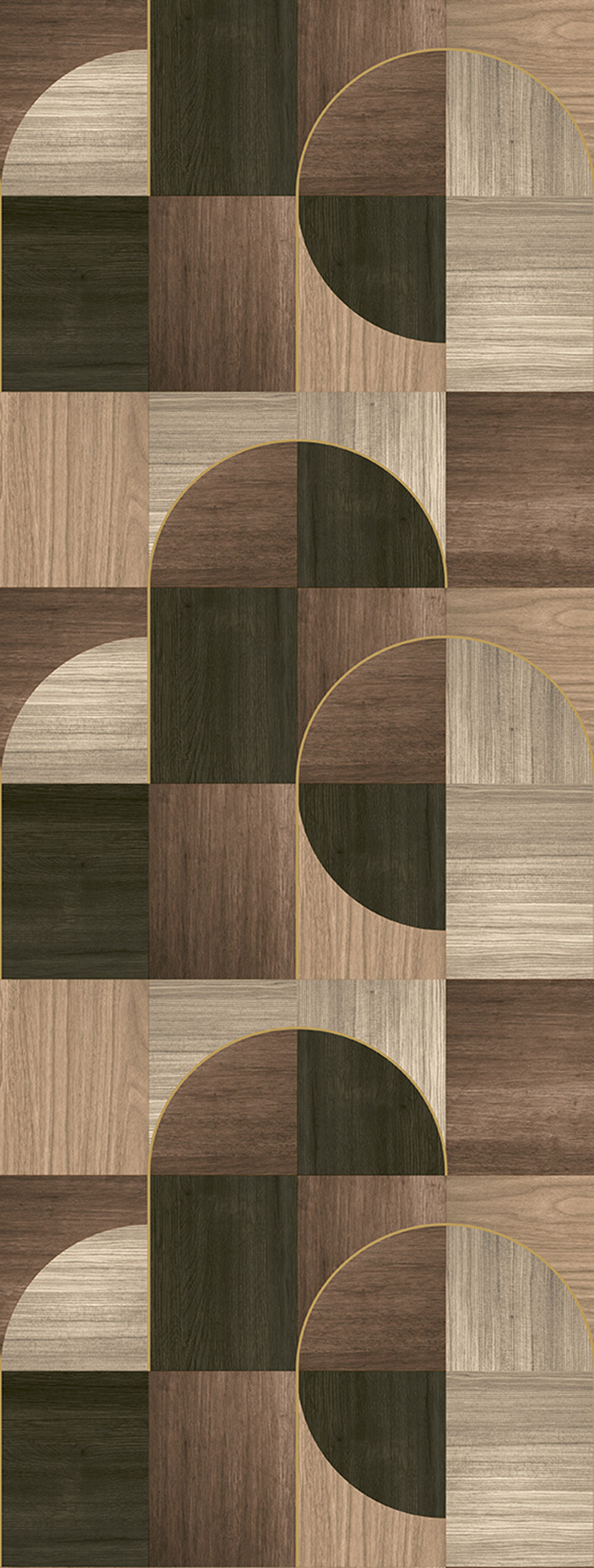 Grafische Bildtapete in Braun, FW4012-1, Feature Walls, Decoprint