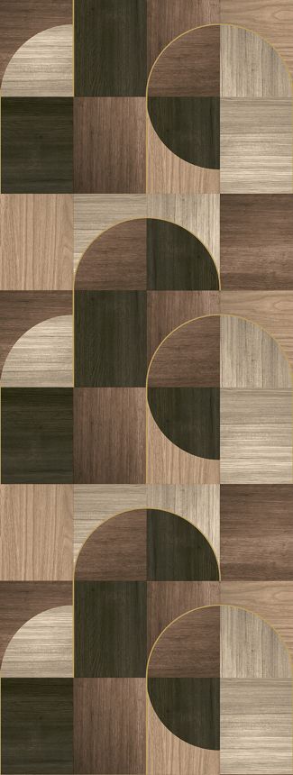 Grafische Bildtapete in Braun, FW4012-1, Feature Walls, Decoprint