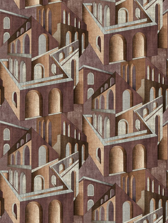 Grafische Vlies-Fototapete, weinrot, FW4013-9, Feature Walls, Decoprint
