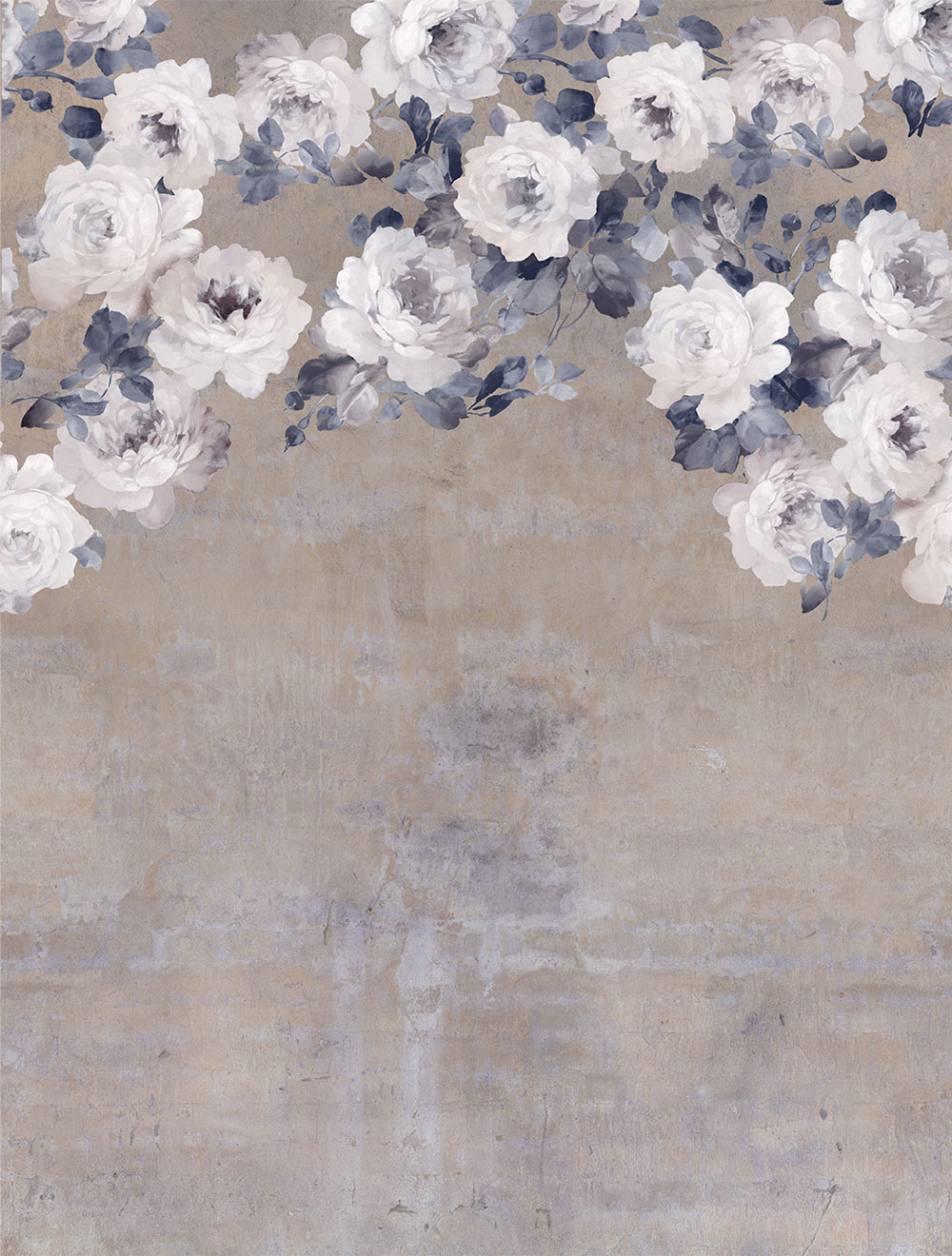 Vlies-Fototapete, braun-grau, Blumen, FW4023-4, Feature Walls, Decoprint