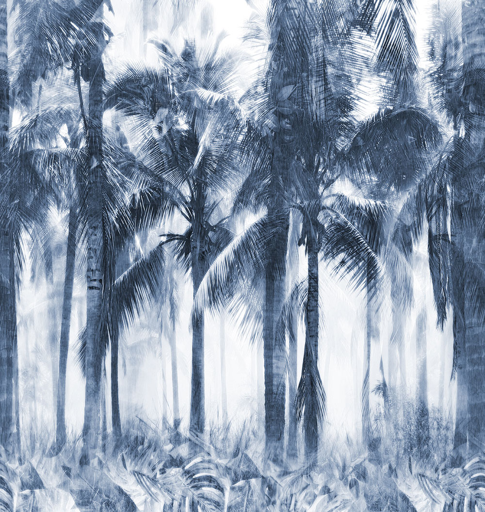 Vlies-Fototapete, blau, Palmen, FW4054-2, Feature Walls, Decoprint