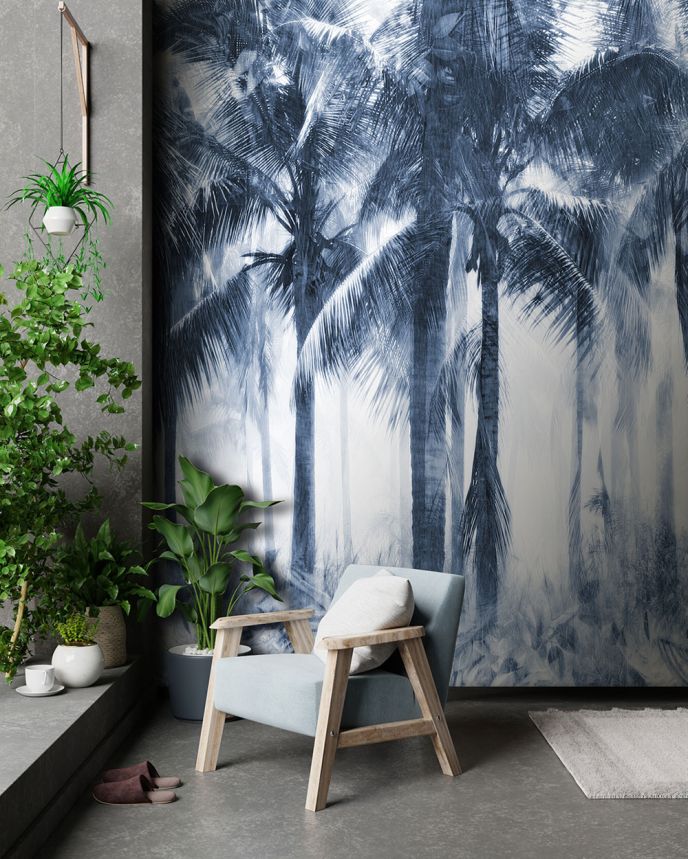 Vlies-Fototapete, blau, Palmen, FW4054-2, Feature Walls, Decoprint